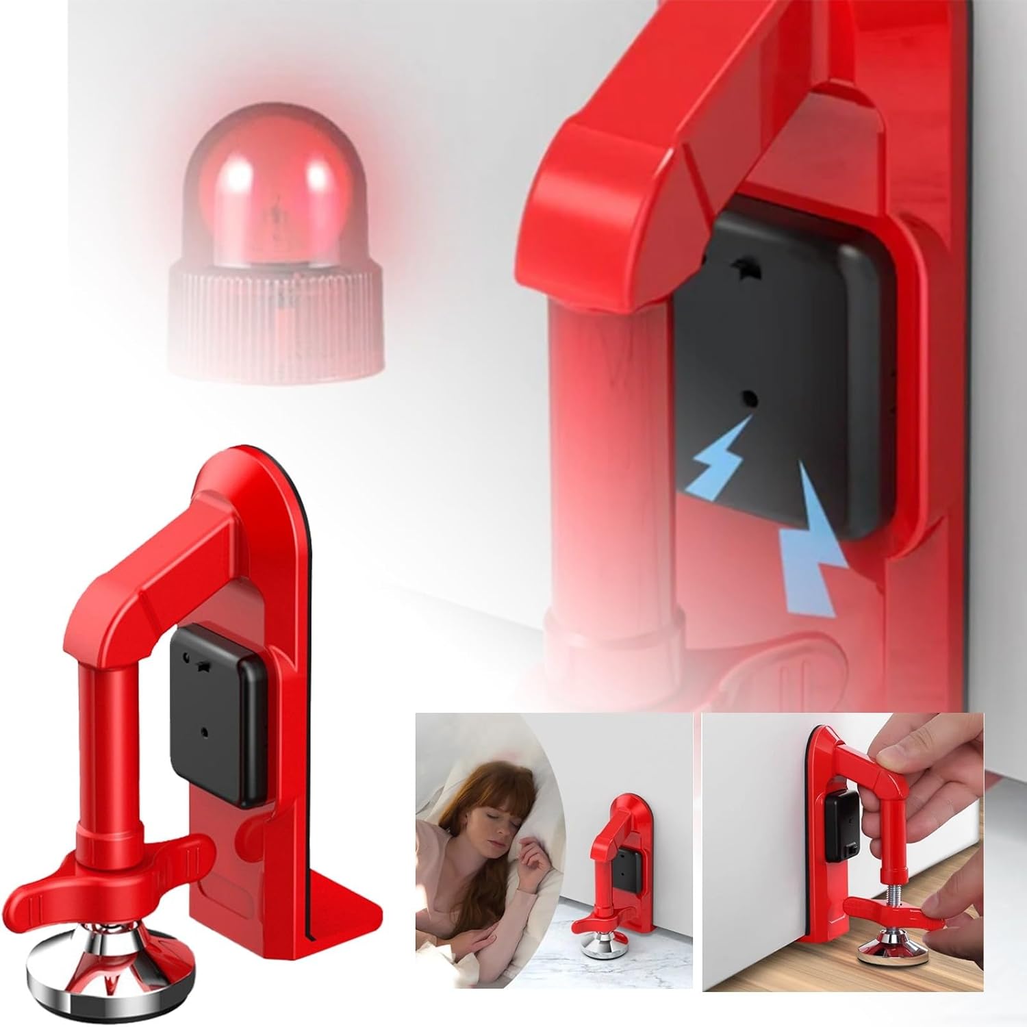 Door Stop Alarm - Butoir de porte d'alarme alimenté par