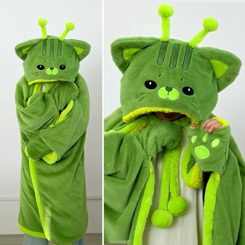 Fire Blanket Kitchen - Robe en peluche à capuche avec