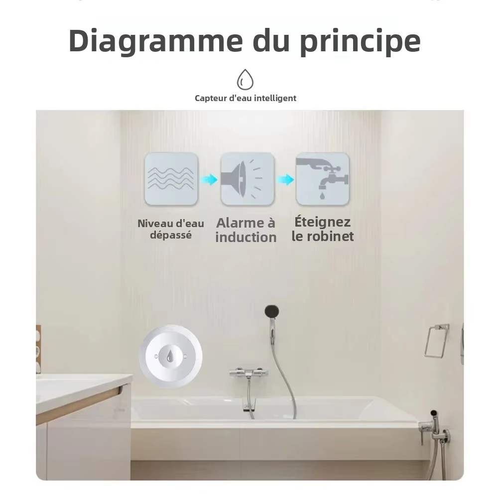 Compatible avec Tuya ZigBee 3. - Water Alarm Sensor avis et prix